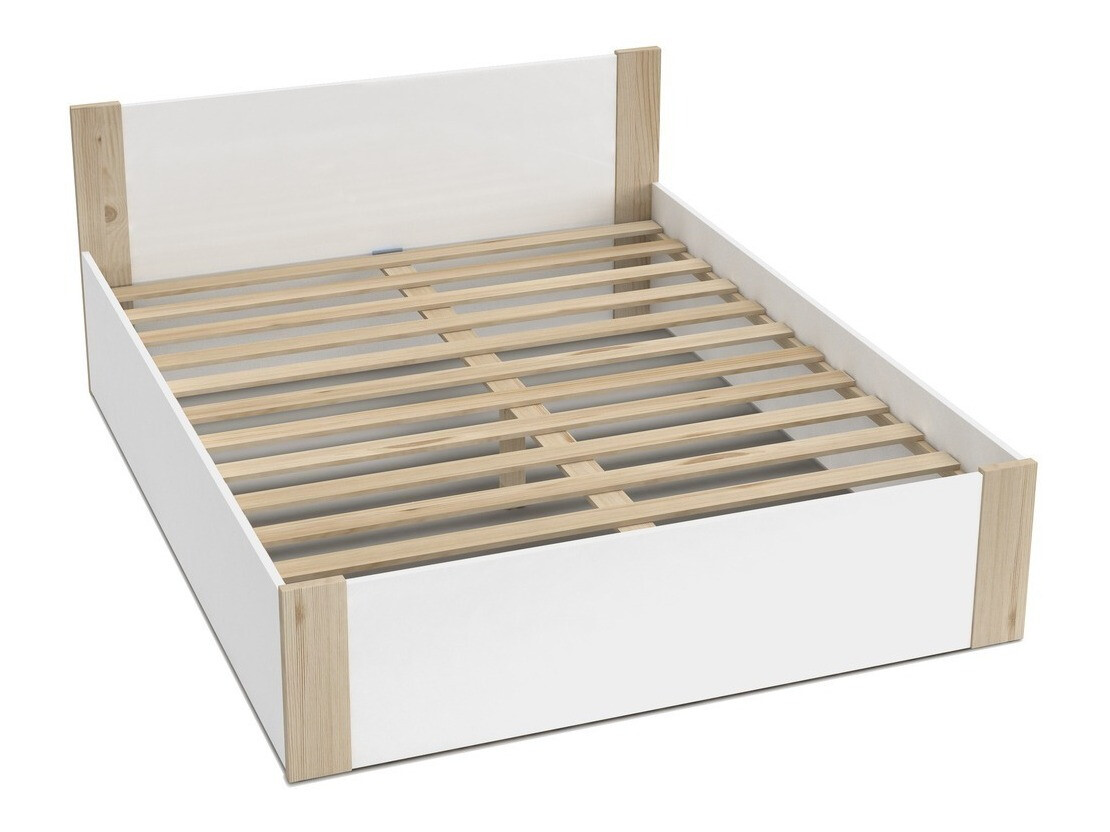 Bed Aurora 154 (White + Pine)