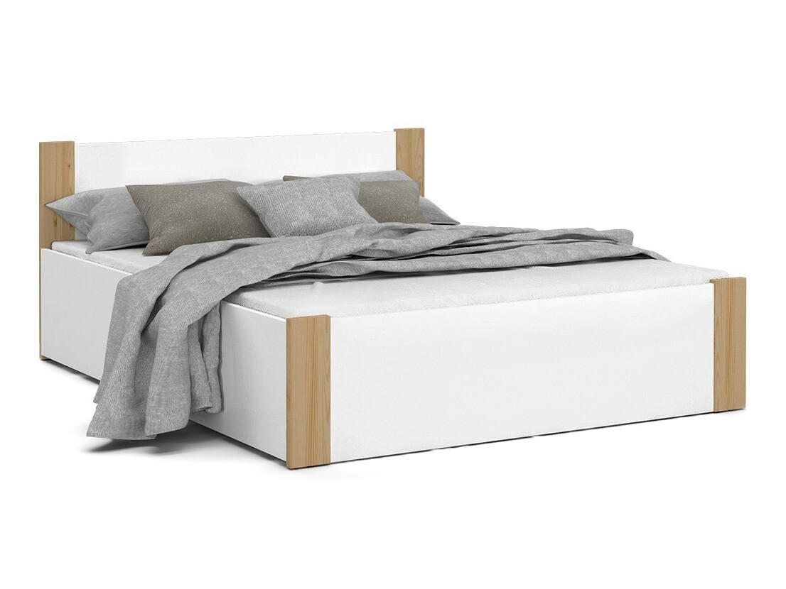 Bed Aurora 154 (White + Pine)