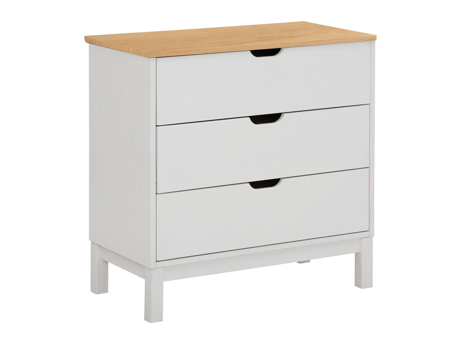 Chest of drawers Denton 544 (White + Brown)