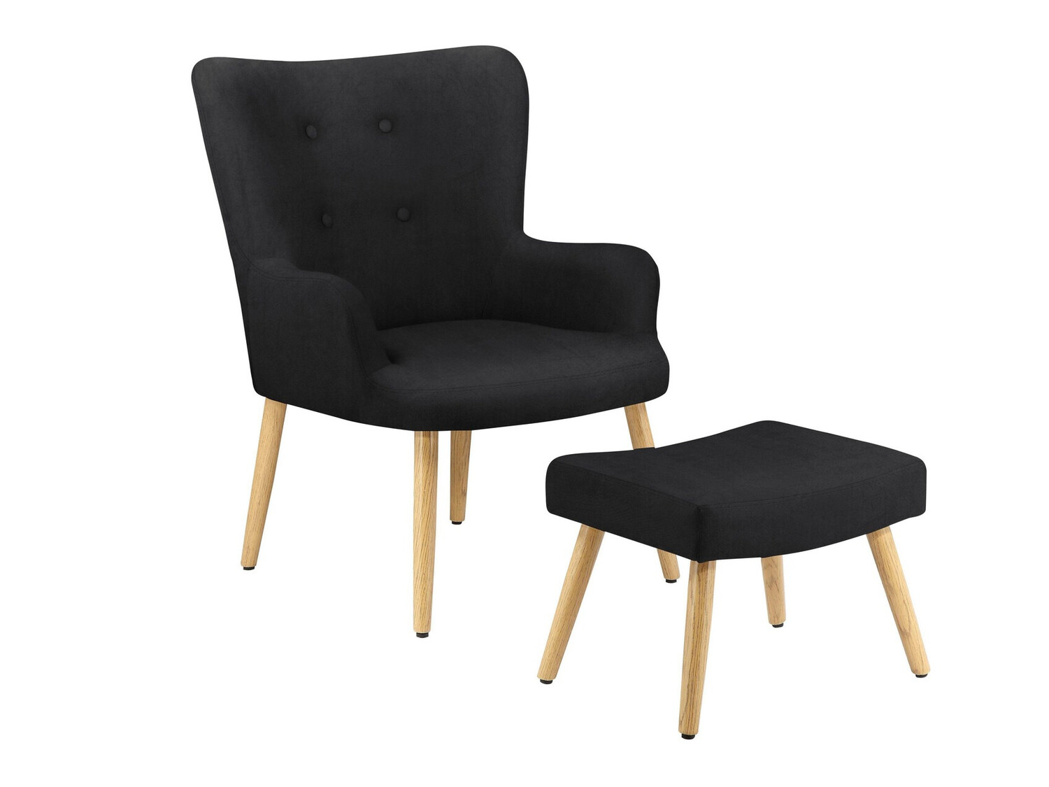 Armchair Denton 326 (Black + Brown)