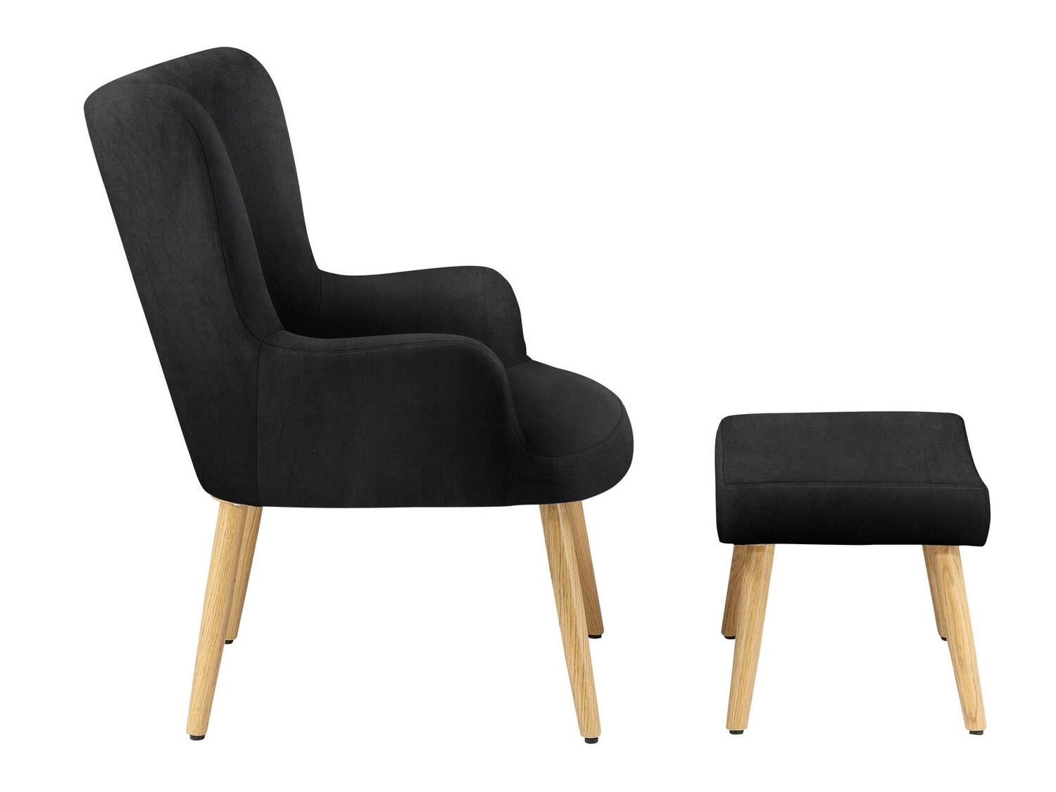 Armchair Denton 326 (Black + Brown)