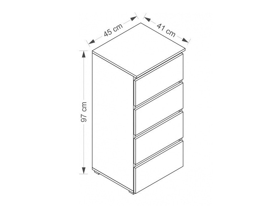 Chest of drawers Cirdora 106 (White)