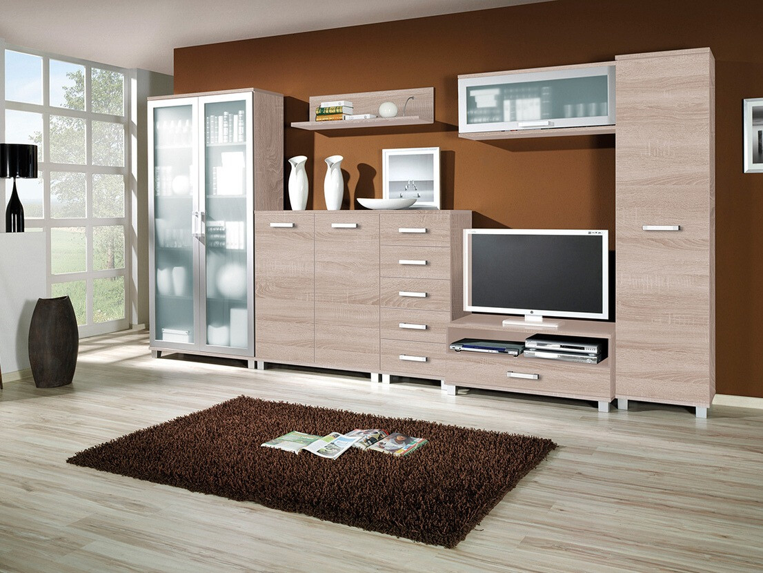 Chest of drawers Cirevau 124 (Sonoma oak)