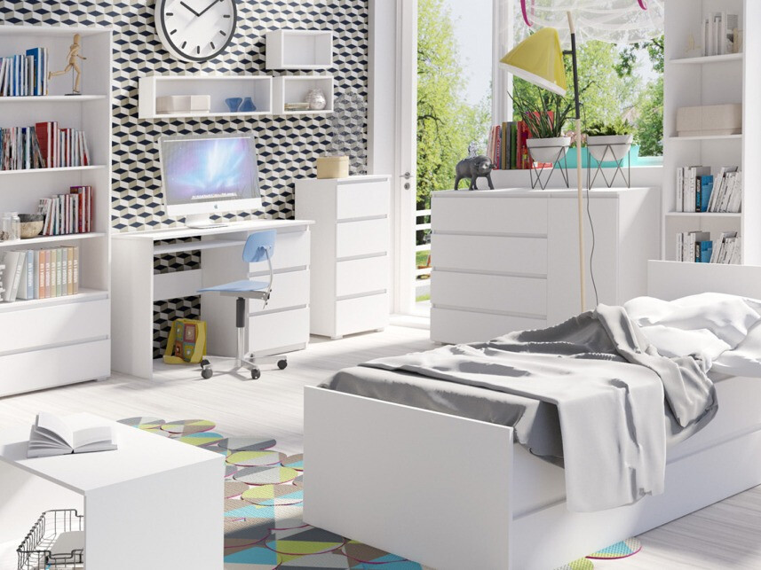 Συρταριέρα Cirdora 104 (Άσπρο)