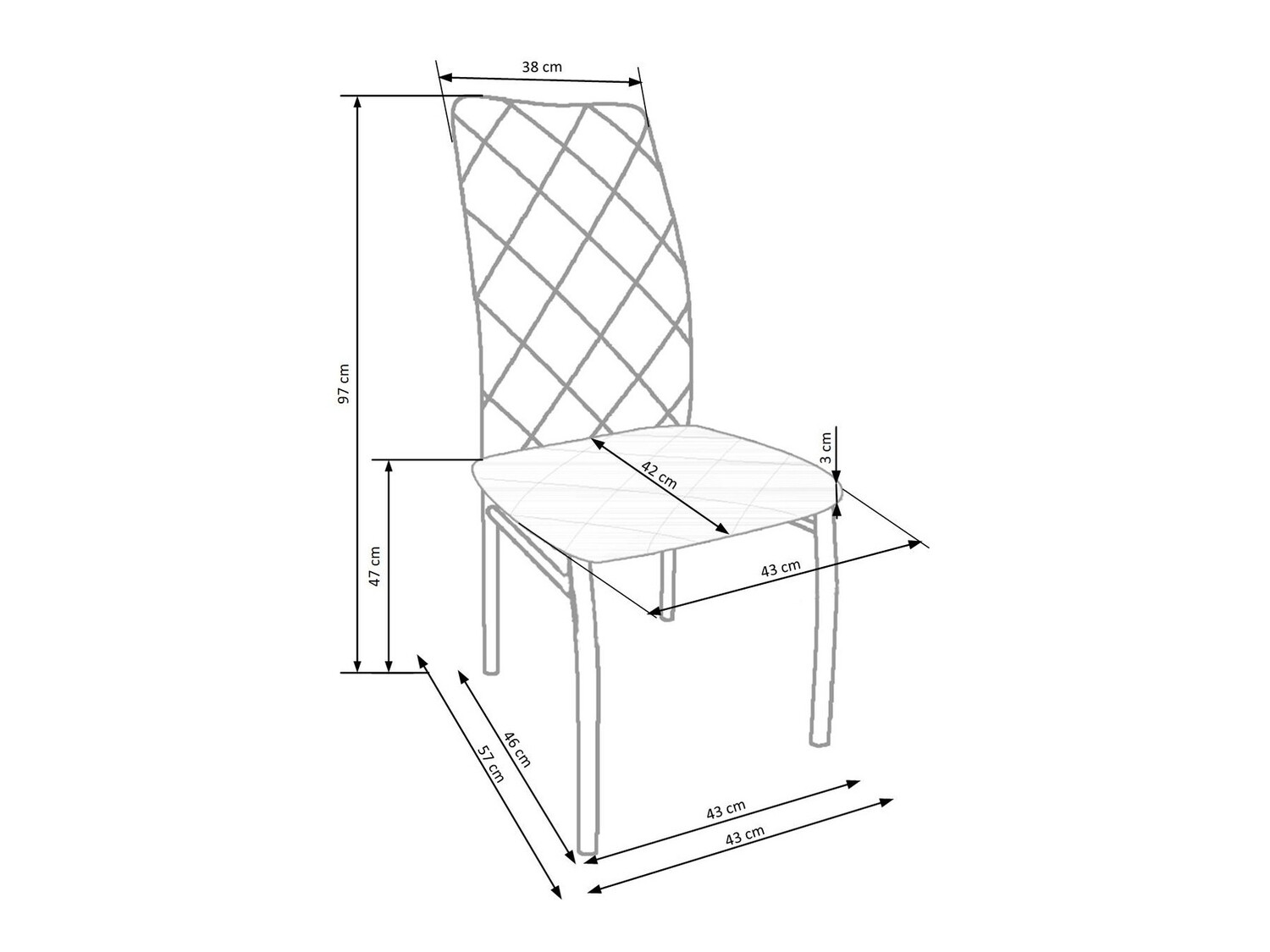 Chair Houston 525 (Dark grey)