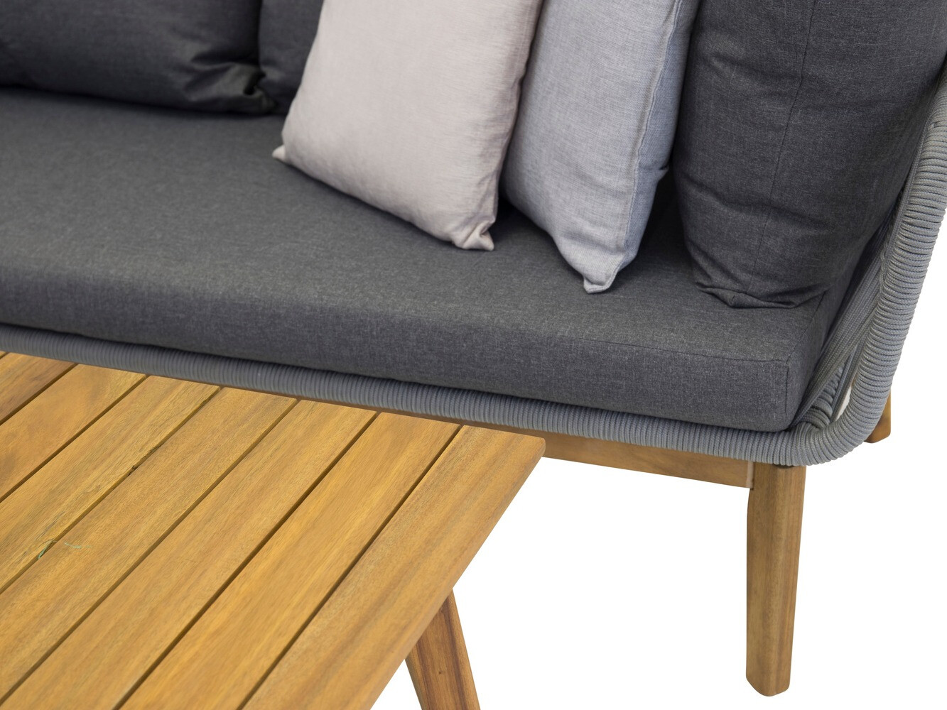 Outdoor furniture set Dallas 1085 (Acacia + Grey)