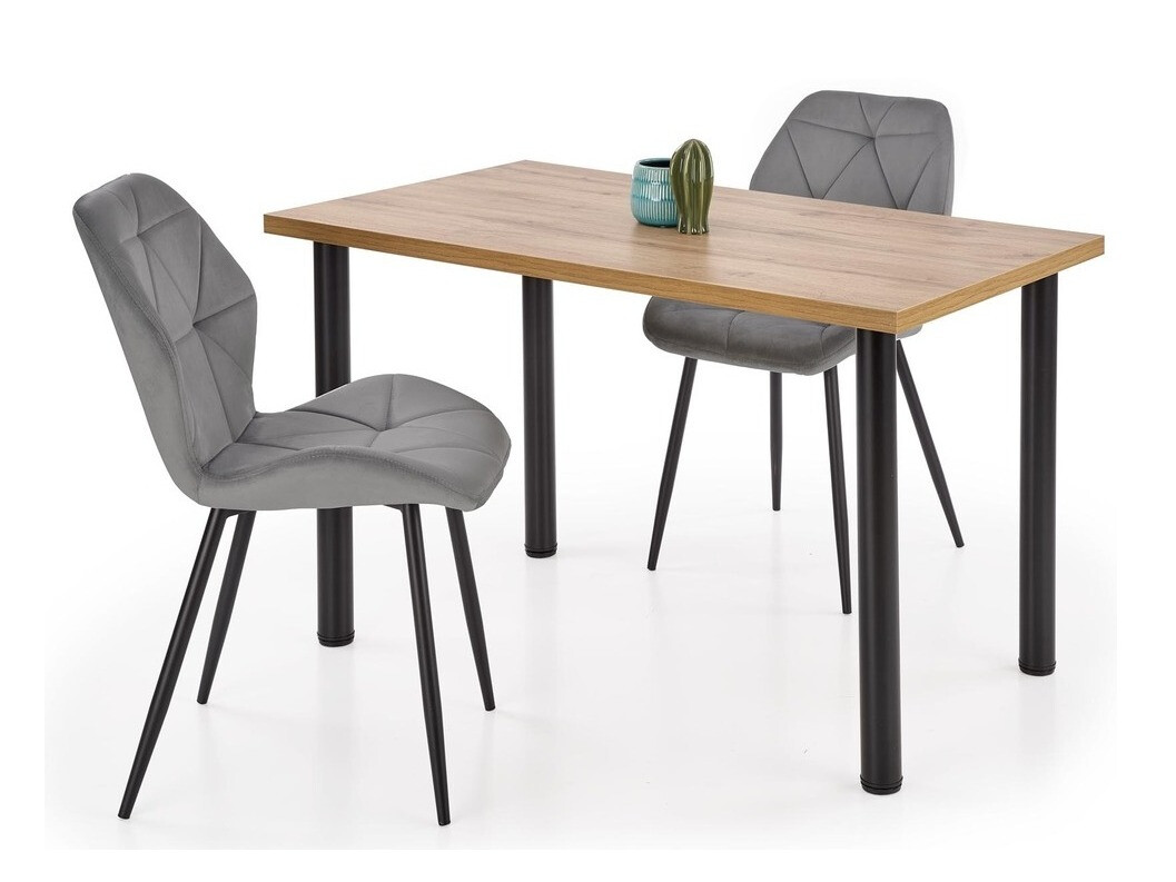 Τραπέζι Houston 1061 (Δρυς wotan + Μαύρο)