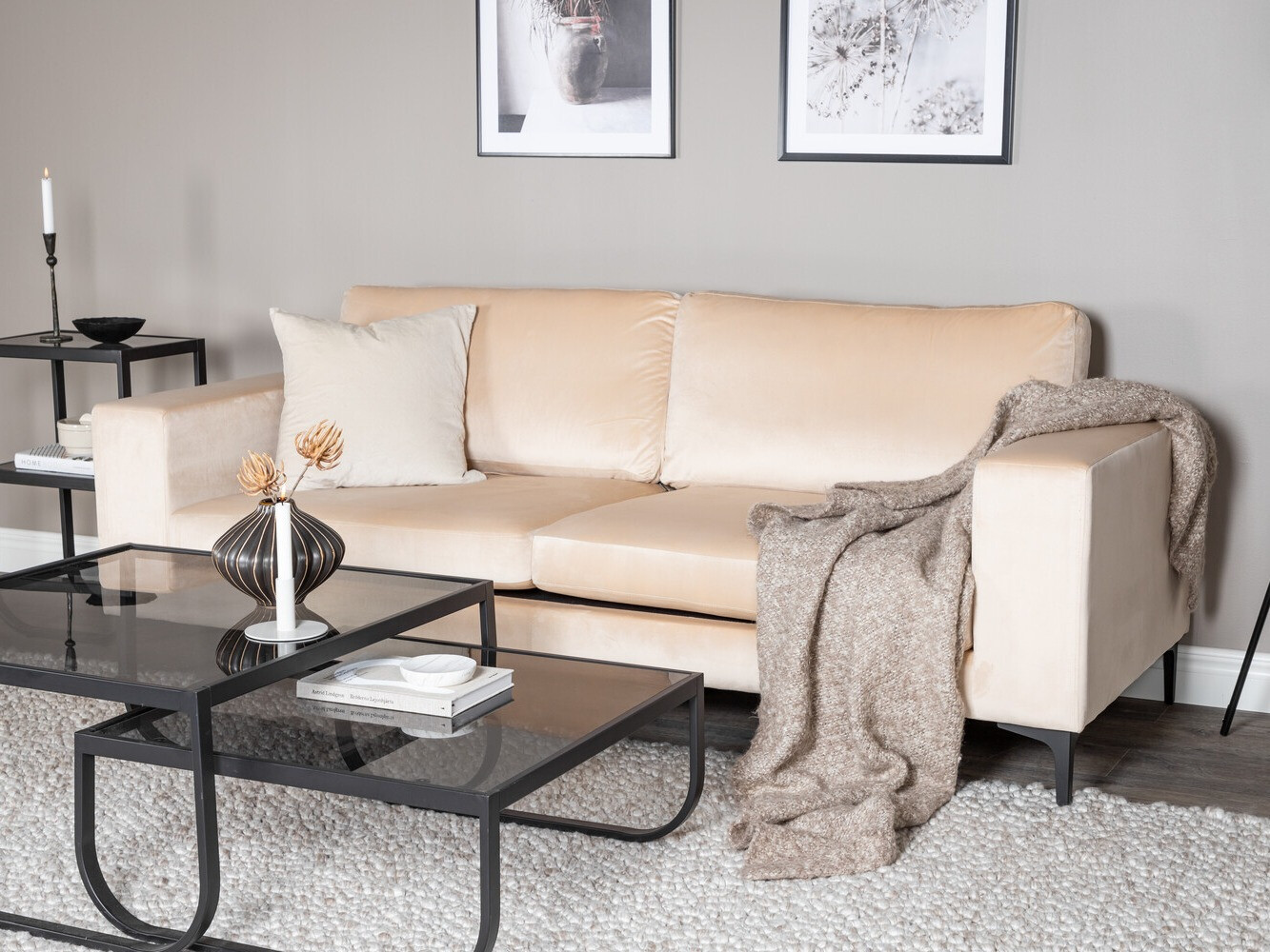 Sofa Dallas 2910 (Beige + Black)