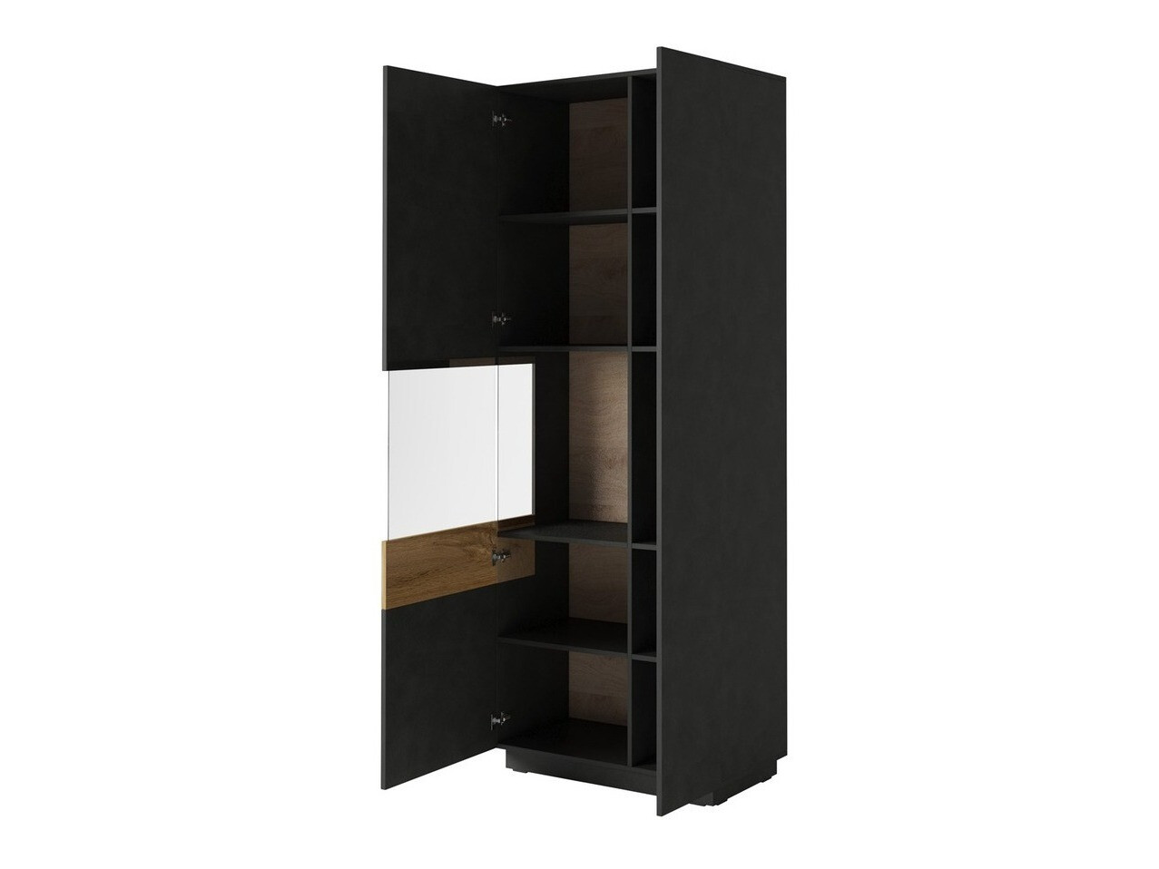 Bookcase Livlore 100 (Matera grey + Wotan Oak)
