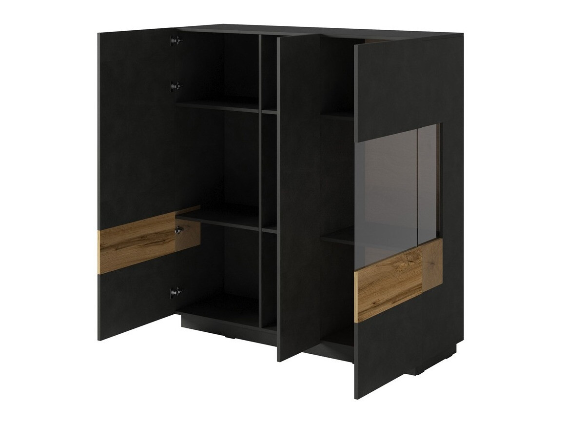 Μπουφέ Livlore 106 (Matera γκρι + Δρυς wotan)