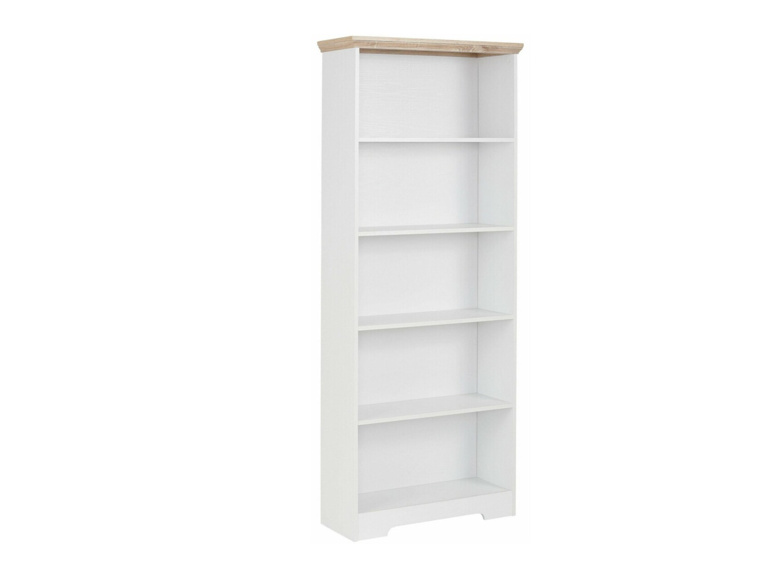 Bookcase Odemela 101 (White + Light oak)