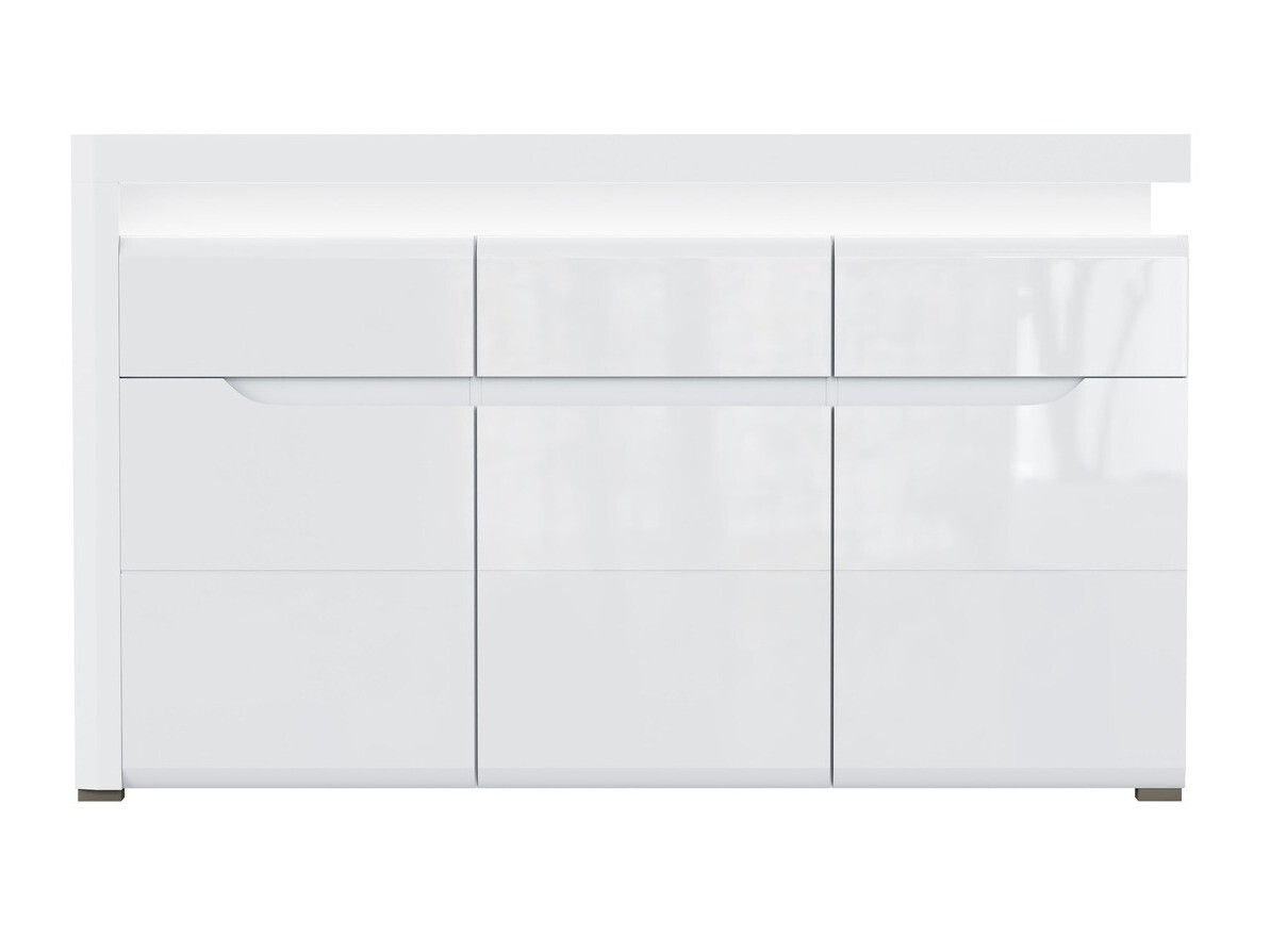 Chest of drawers Revelmi 103 (Glossy white + White)