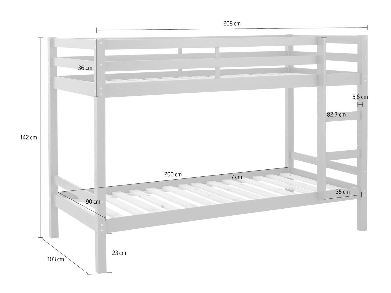 Κουκέτα Ruvfiva 100 (Άσπρο)