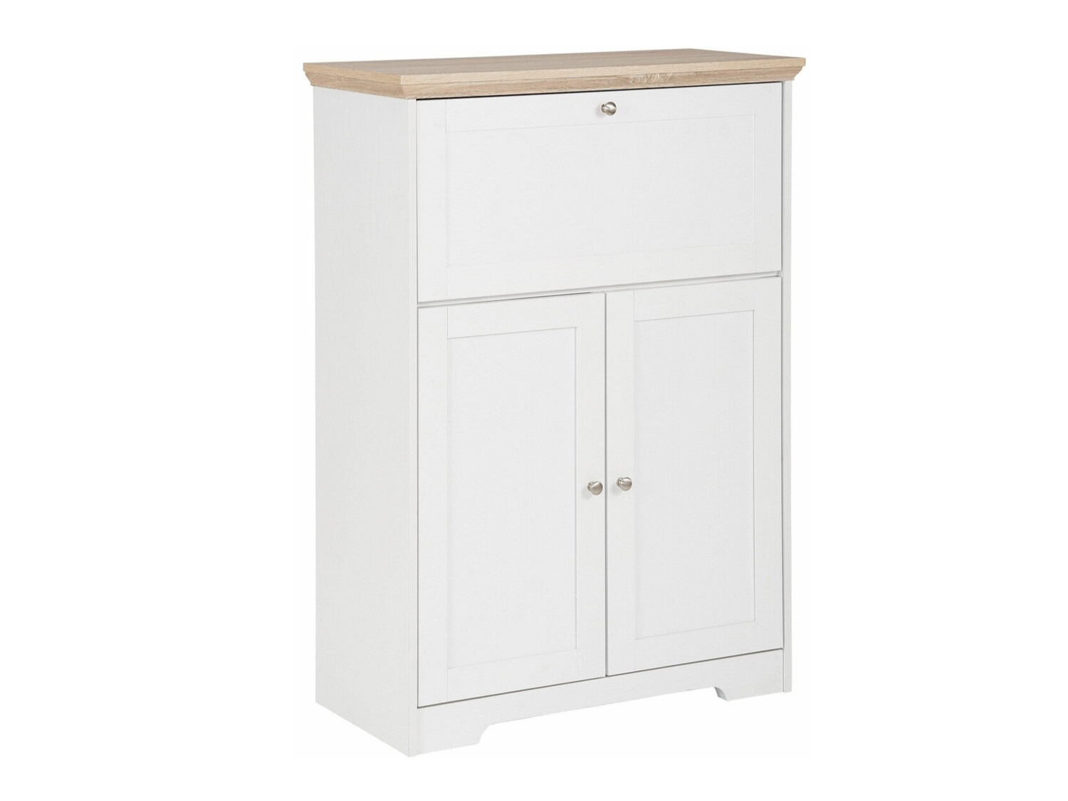 Sideboard Odemela 107 (White + Light oak)