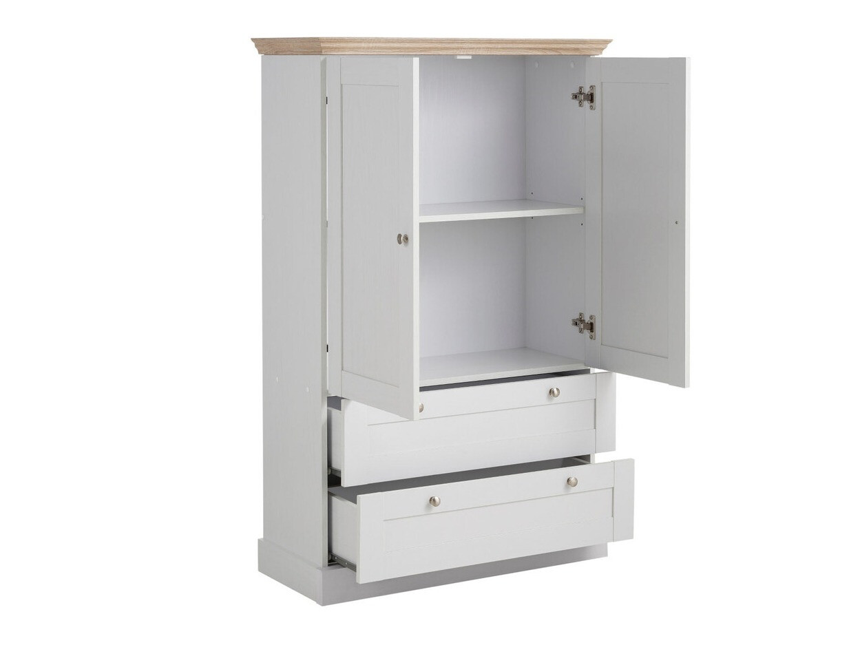 Συρταριέρα Lirveri 102 (Άσπρο + Ελαφριά δρυς)