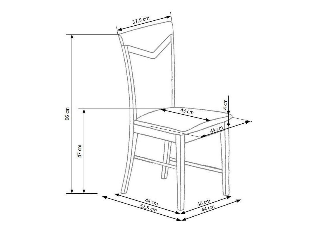 Chair Houston 578 (Sonoma oak + Grey)
