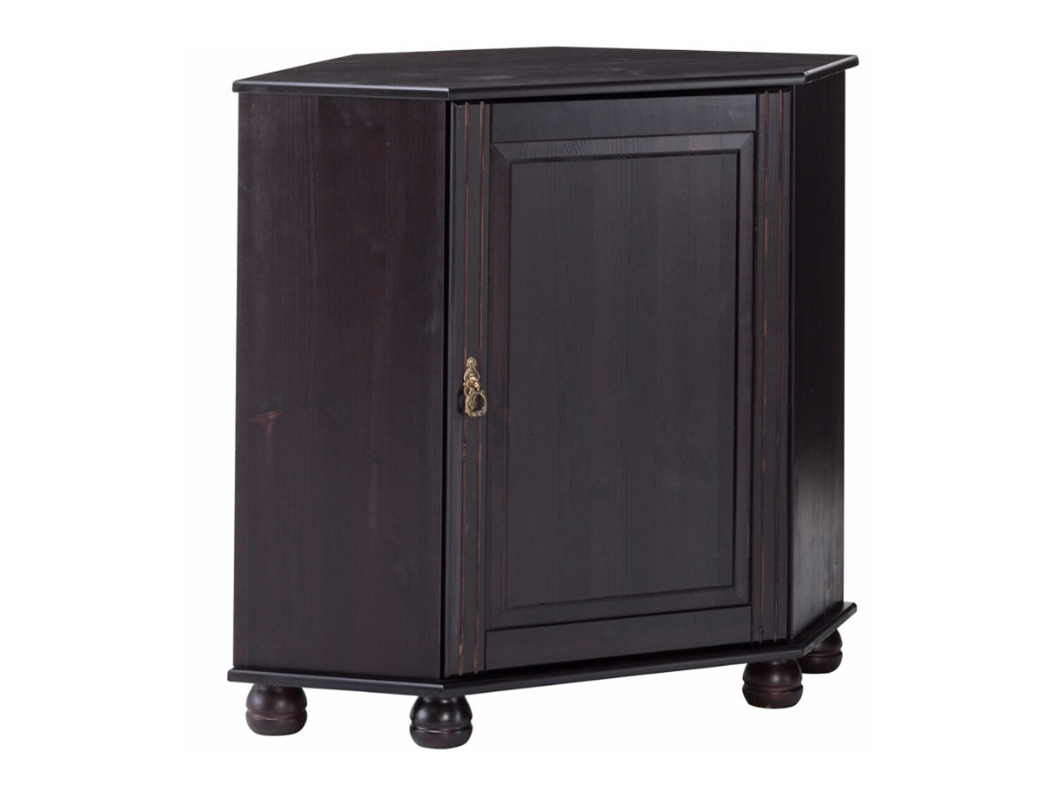 Γωνιακό ντουλάπι Nolcore 105 (Σκούρο καφέ)