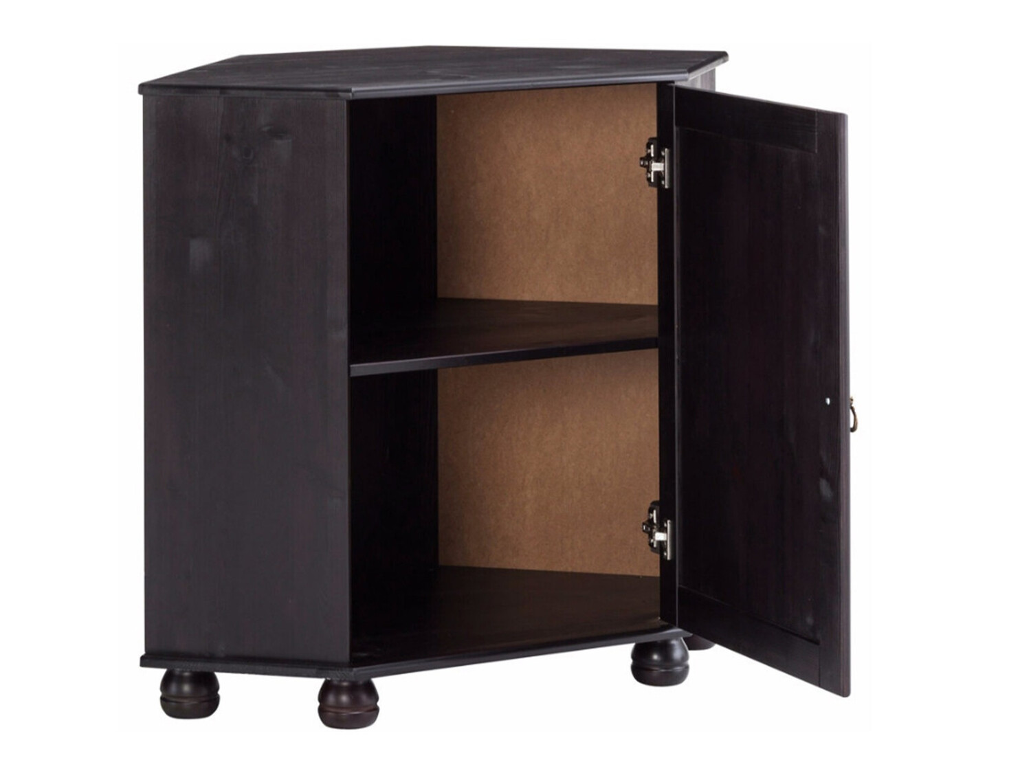 Γωνιακό ντουλάπι Nolcore 105 (Σκούρο καφέ)