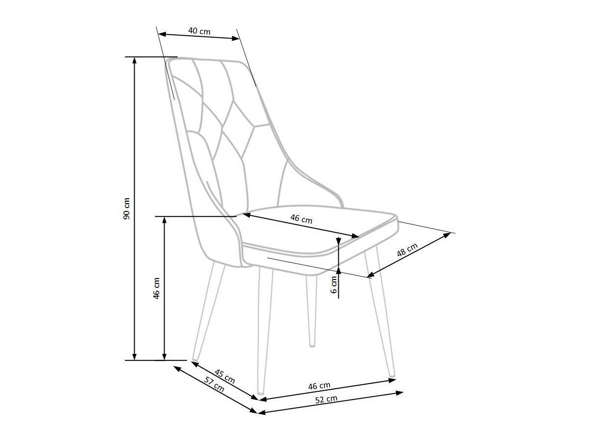 Καρέκλα Houston 873 (Γκρι)
