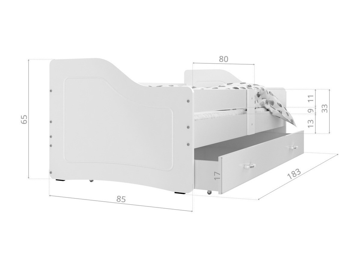 Bed Aurora 137 (Grey)
