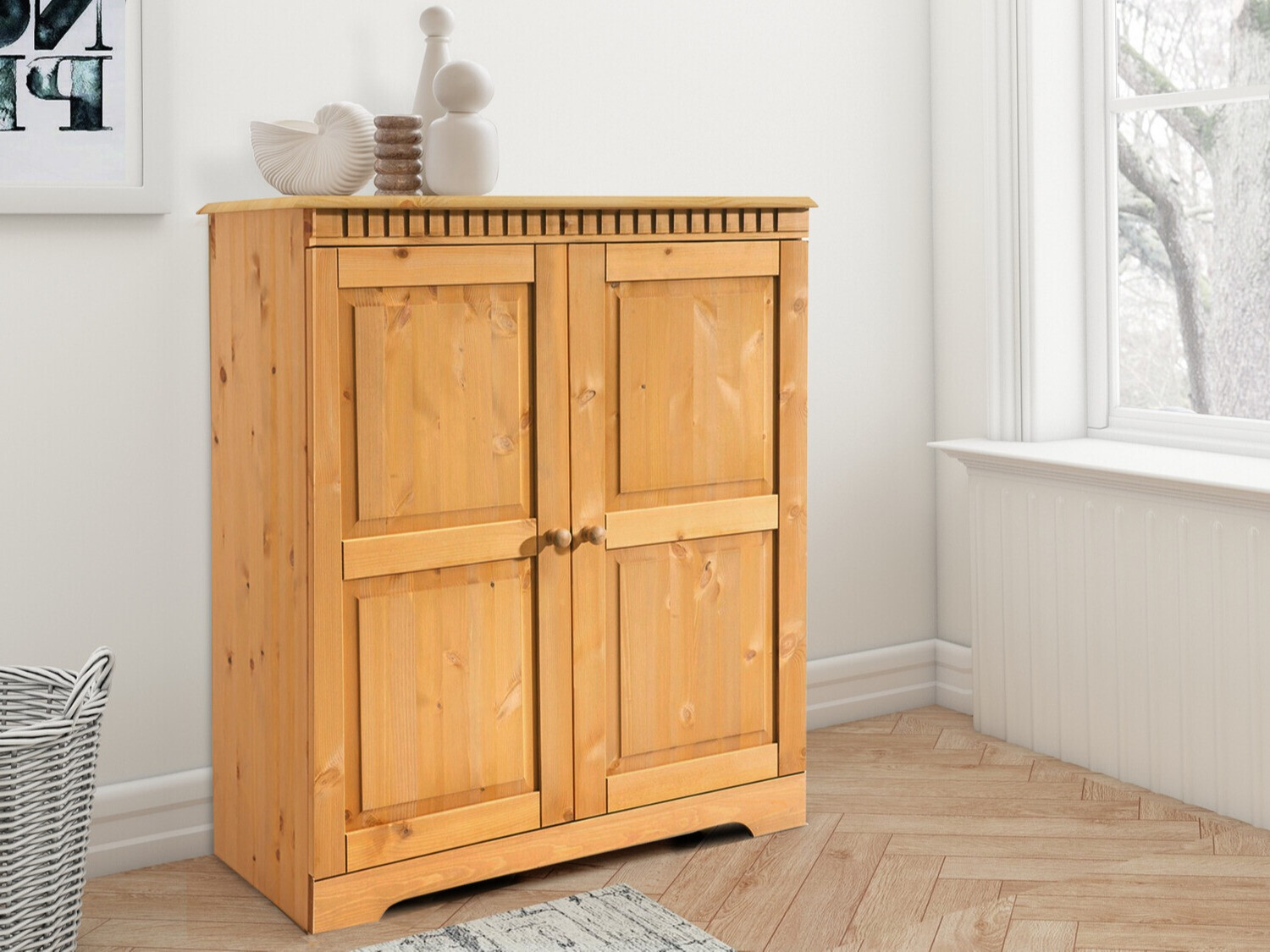 Μπουφέ Elbelba 107 (Ανοιχτό καφέ)