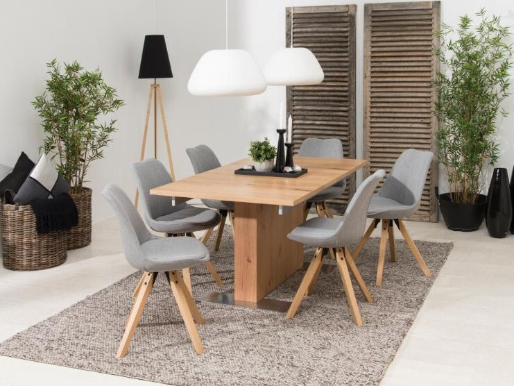 Chair Norsica 135 (Light grey + Light brown)