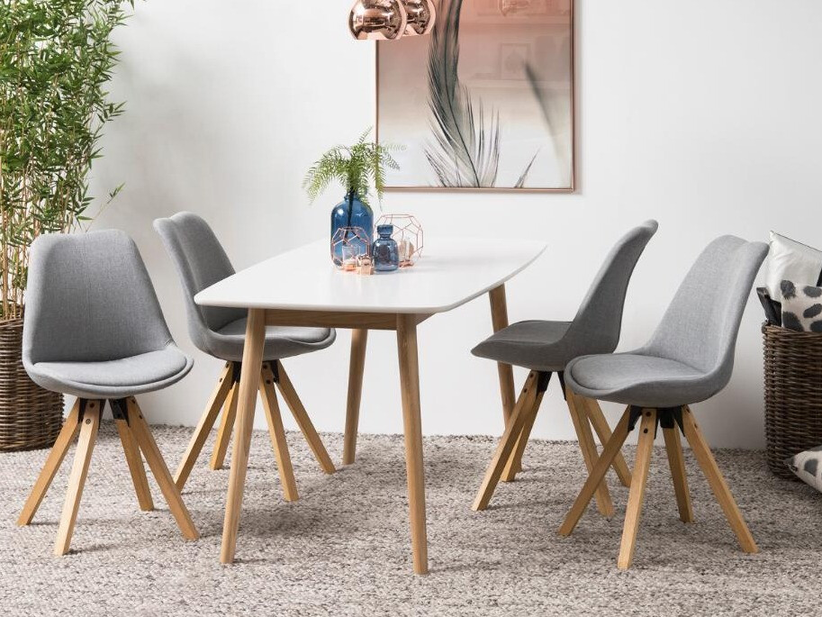 Chair Norsica 135 (Light grey + Light brown)