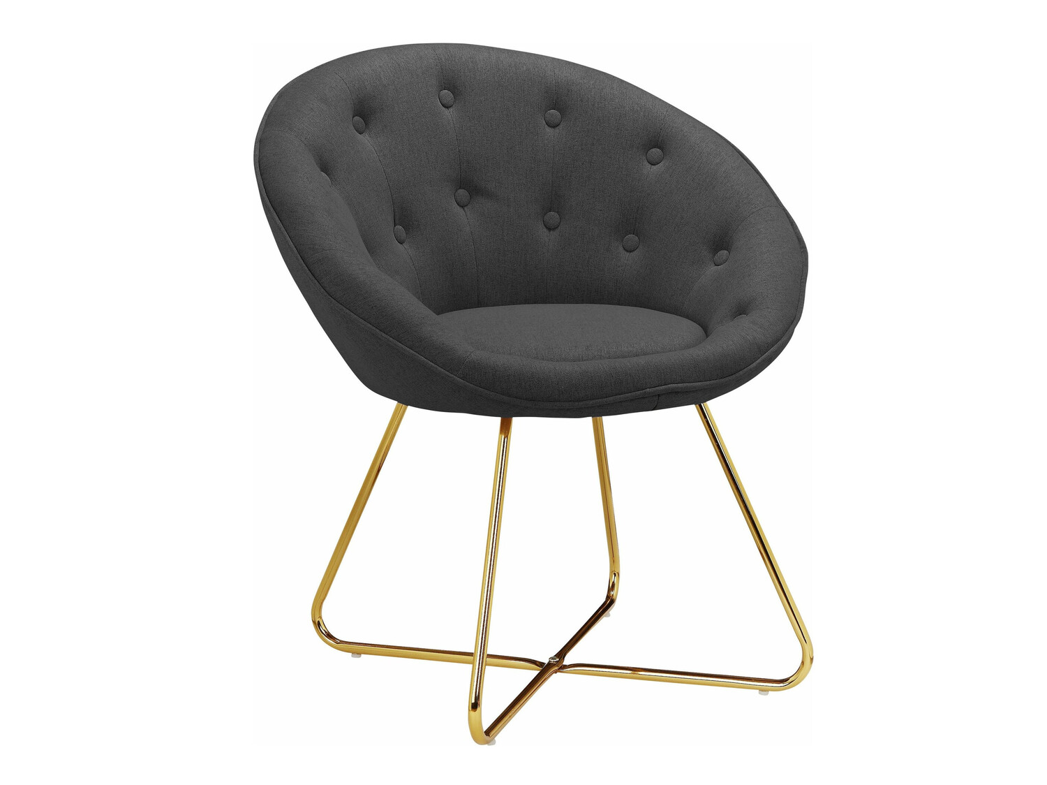 Armchair Denton 416 (Anthracite + Golden)