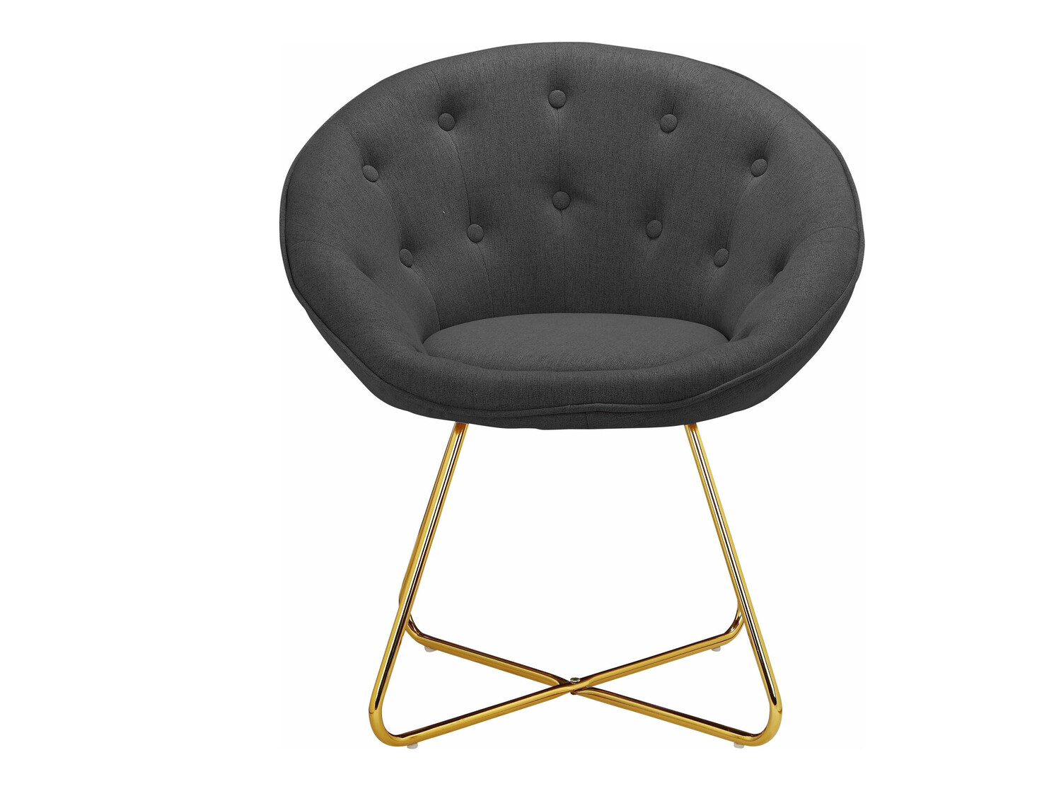 Armchair Denton 416 (Anthracite + Golden)