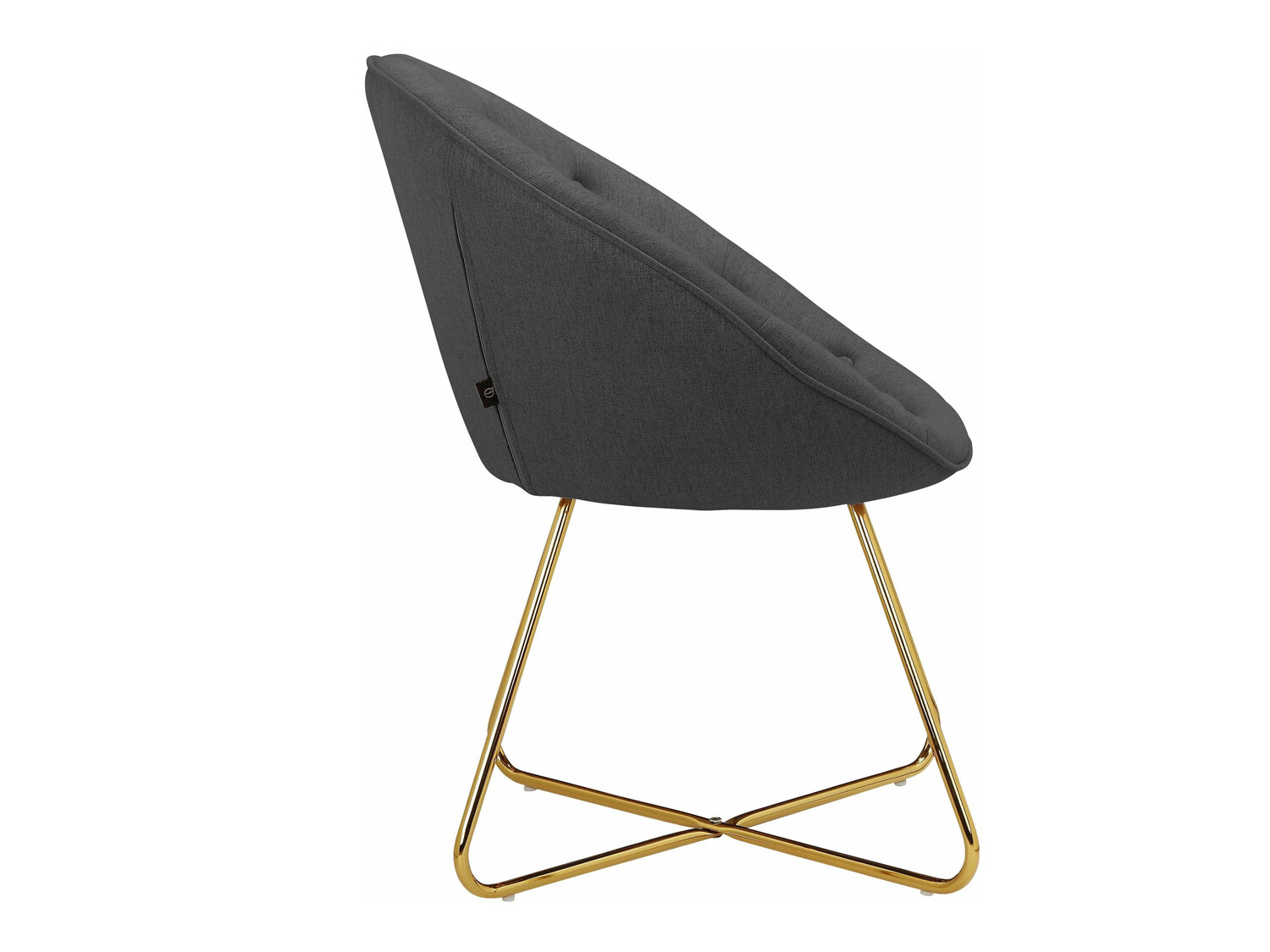 Armchair Denton 416 (Anthracite + Golden)