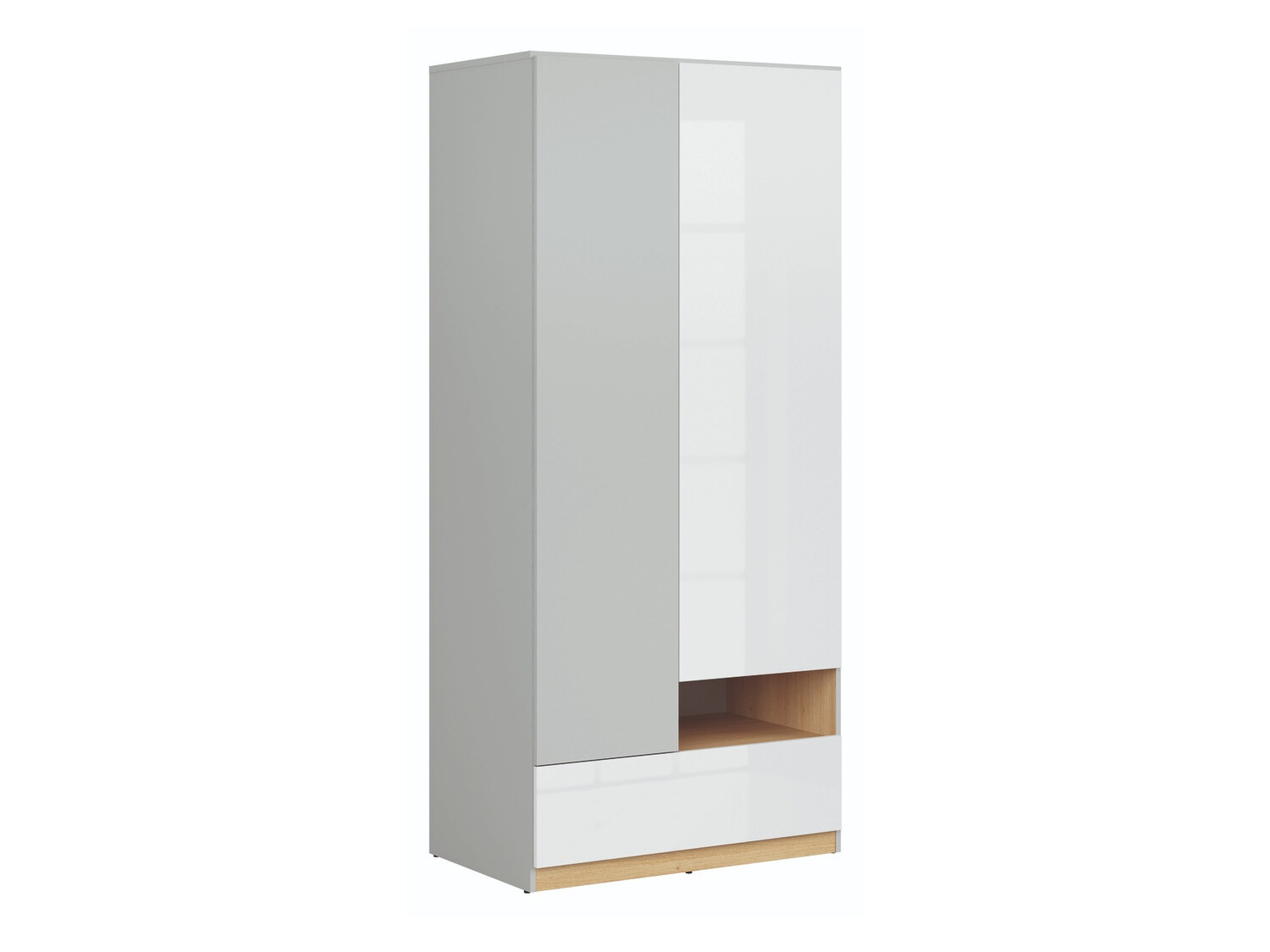 Wardrobe Nuevaru 110 (Glossy white)
