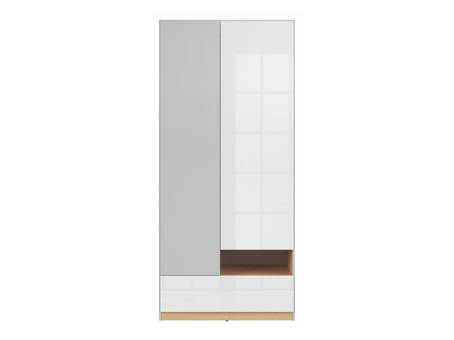Wardrobe Nuevaru 110 (Glossy white)