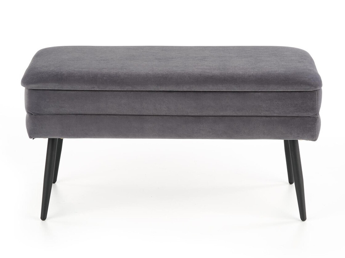 Upholstered bench Houston 1255 (Grey + Black)