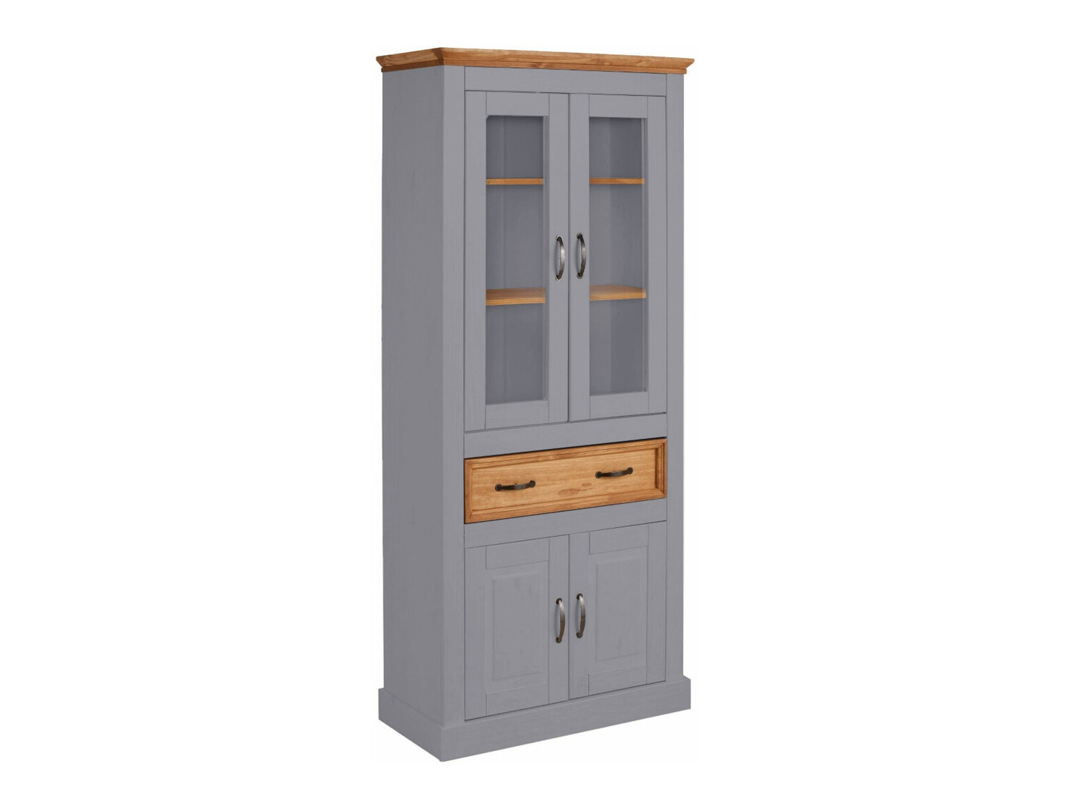 Bookcase Tolelio 103 (Grey + Pine)