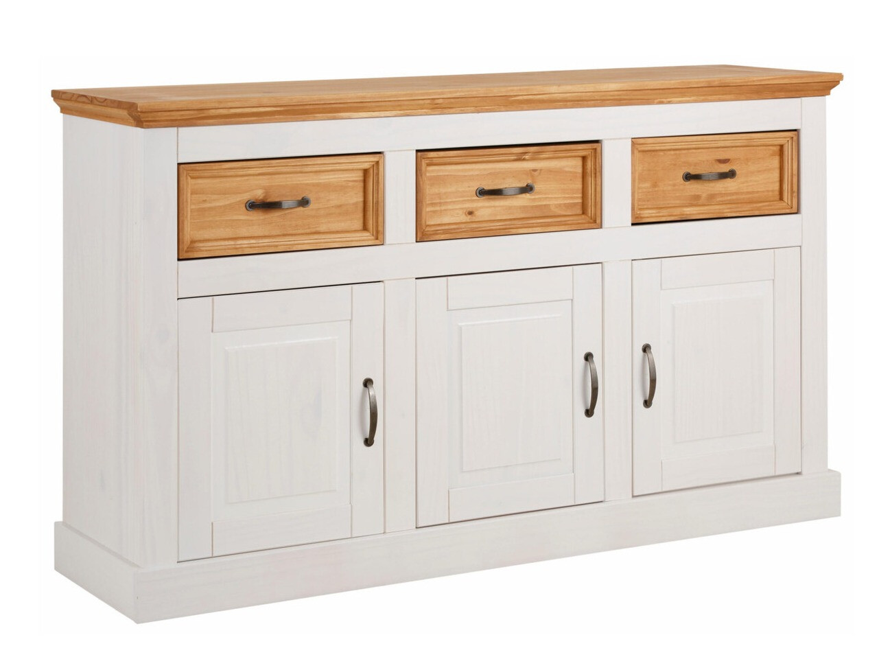 Chest of drawers Tolelio 101 (White + Pine)