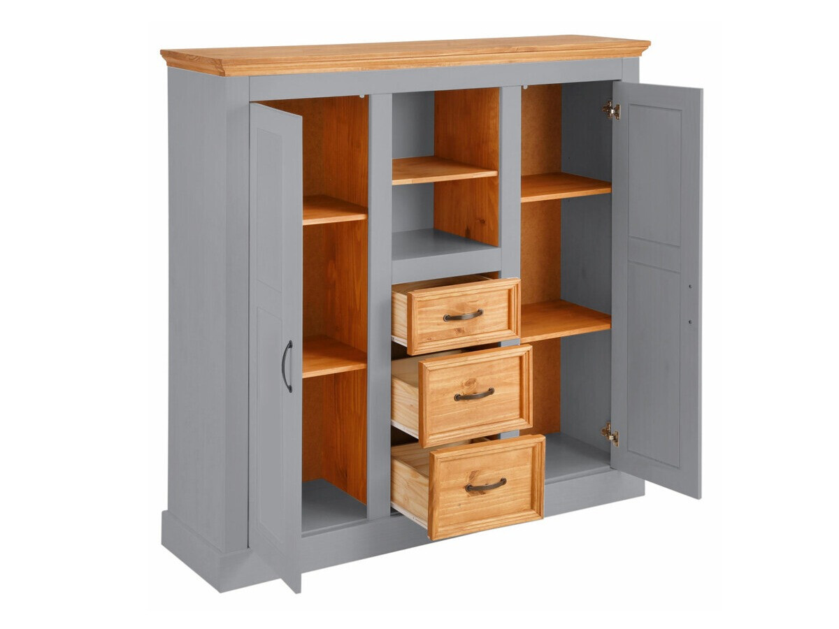 Chest of drawers Tolelio 104 (Grey + Pine)