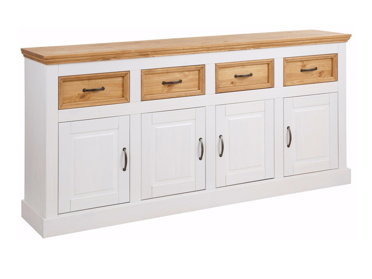 Chest of drawers Tolelio 106 (White + Pine)