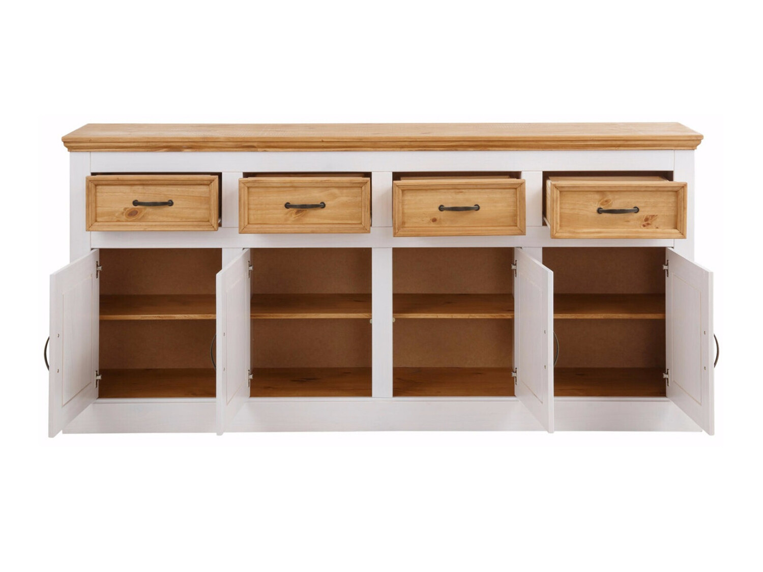 Chest of drawers Tolelio 106 (White + Pine)