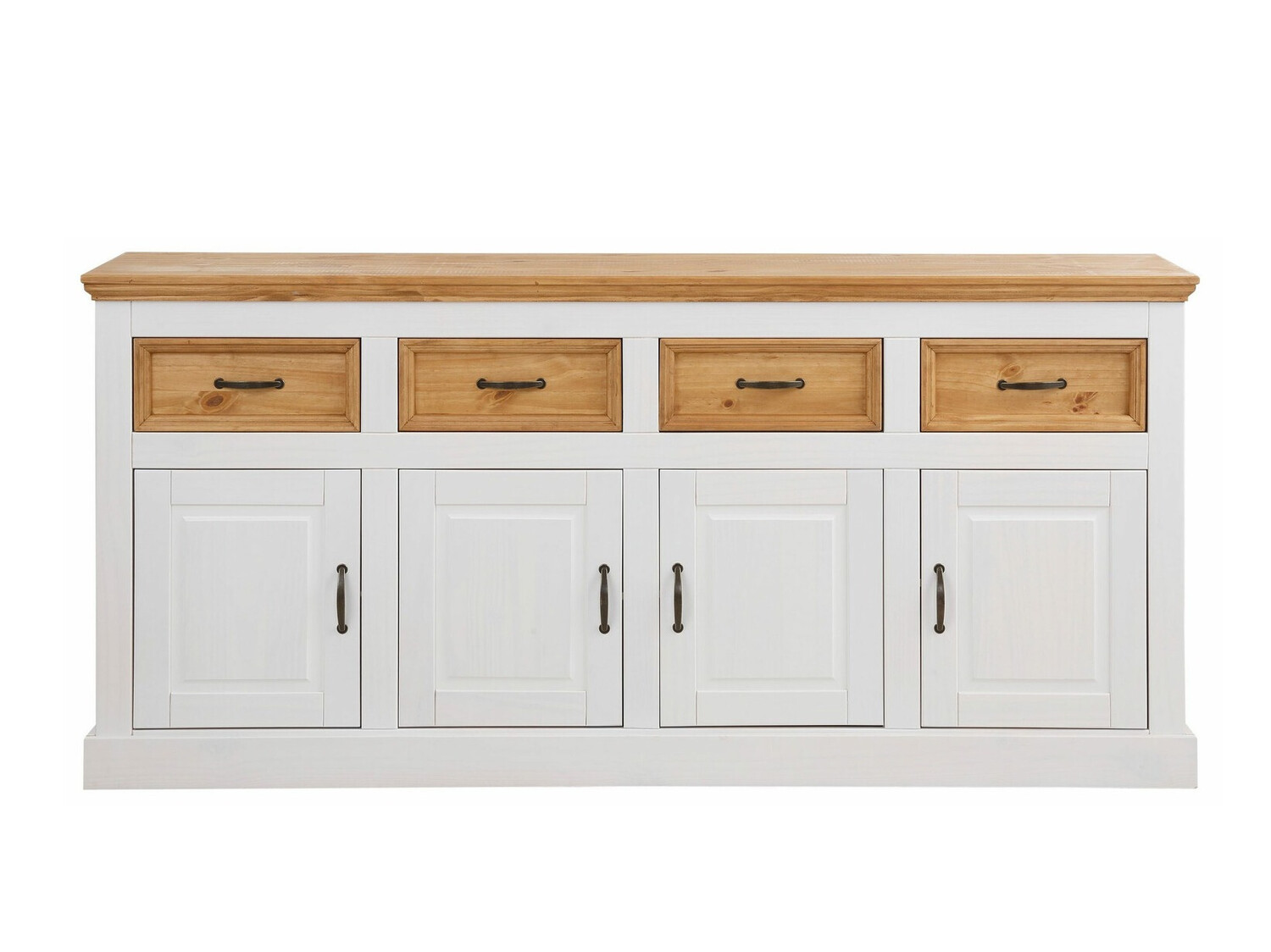 Chest of drawers Tolelio 106 (White + Pine)