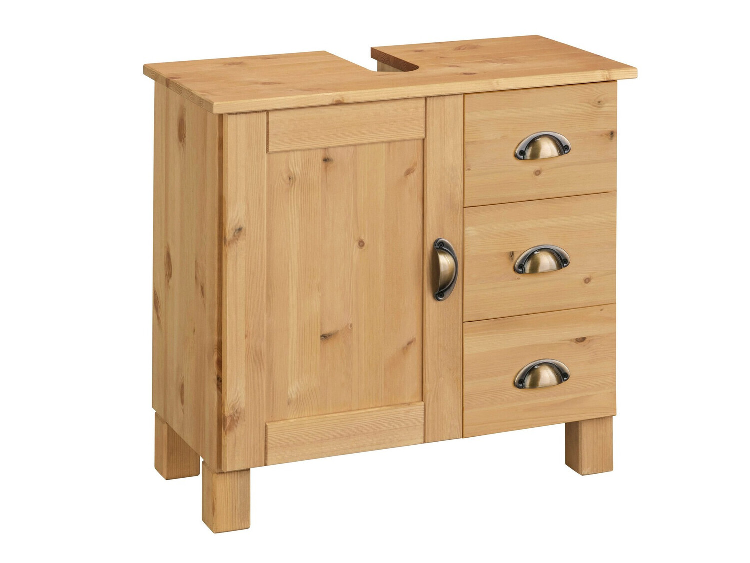 Όρθιο ντουλάπι νιπτήρα μπάνιου Serelbu 101 (Πεύκο)