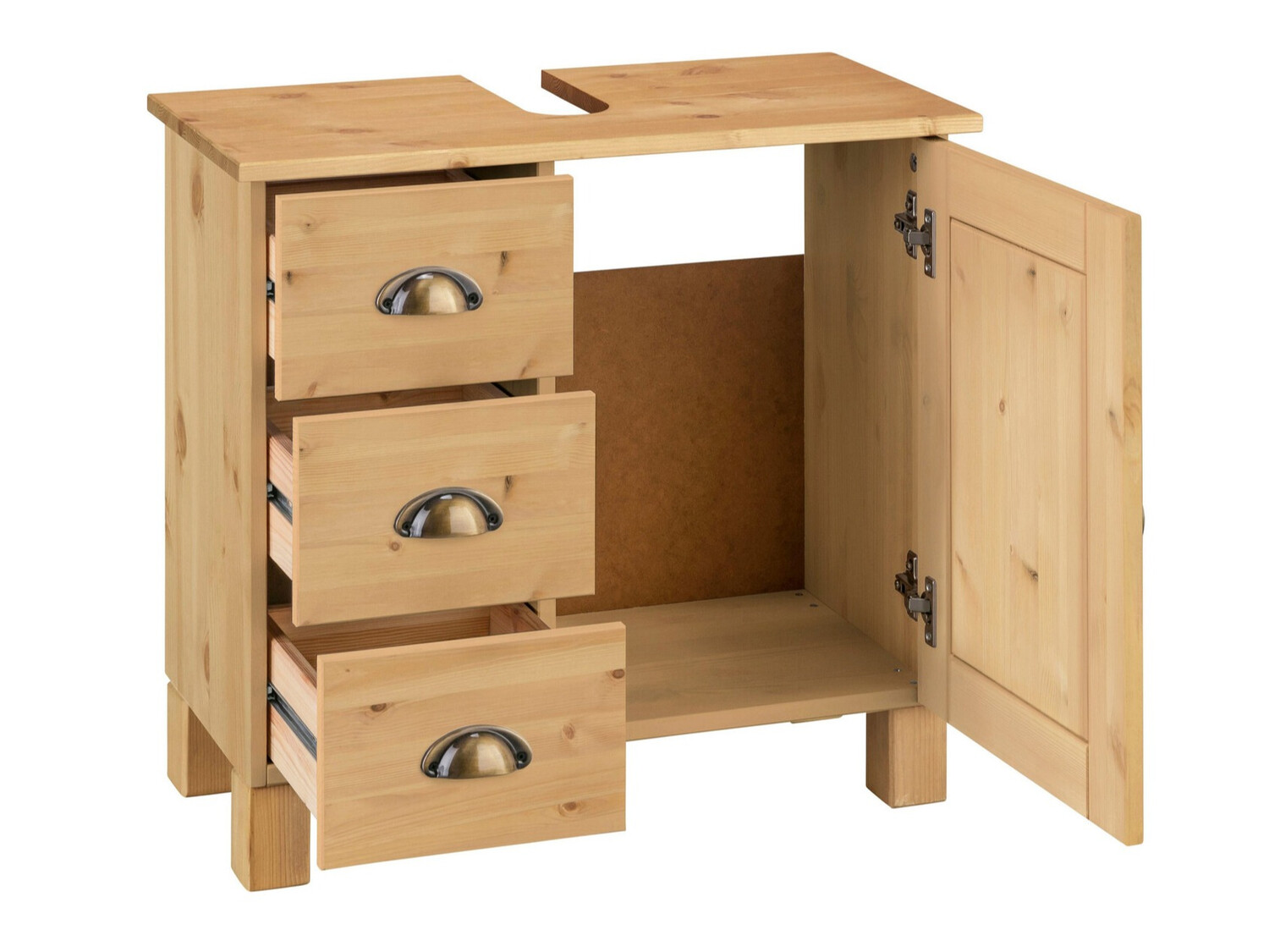 Όρθιο ντουλάπι νιπτήρα μπάνιου Serelbu 101 (Πεύκο)