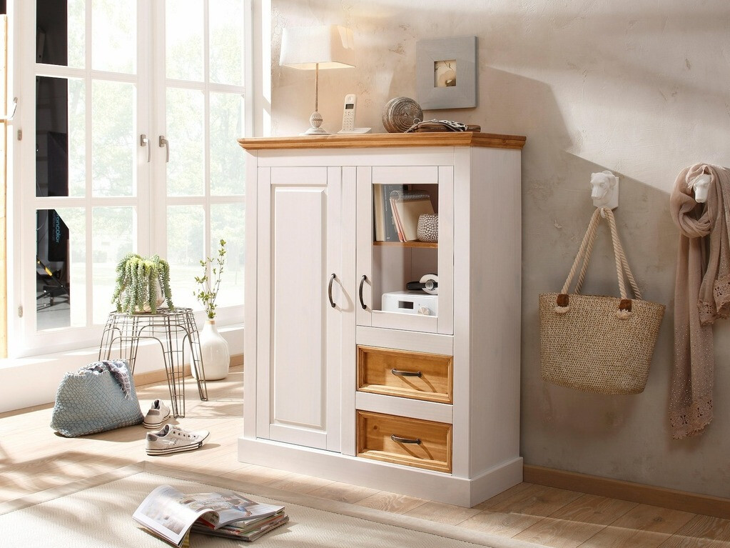 Συρταριέρα Tolelio 108 (Άσπρο + Πεύκο)