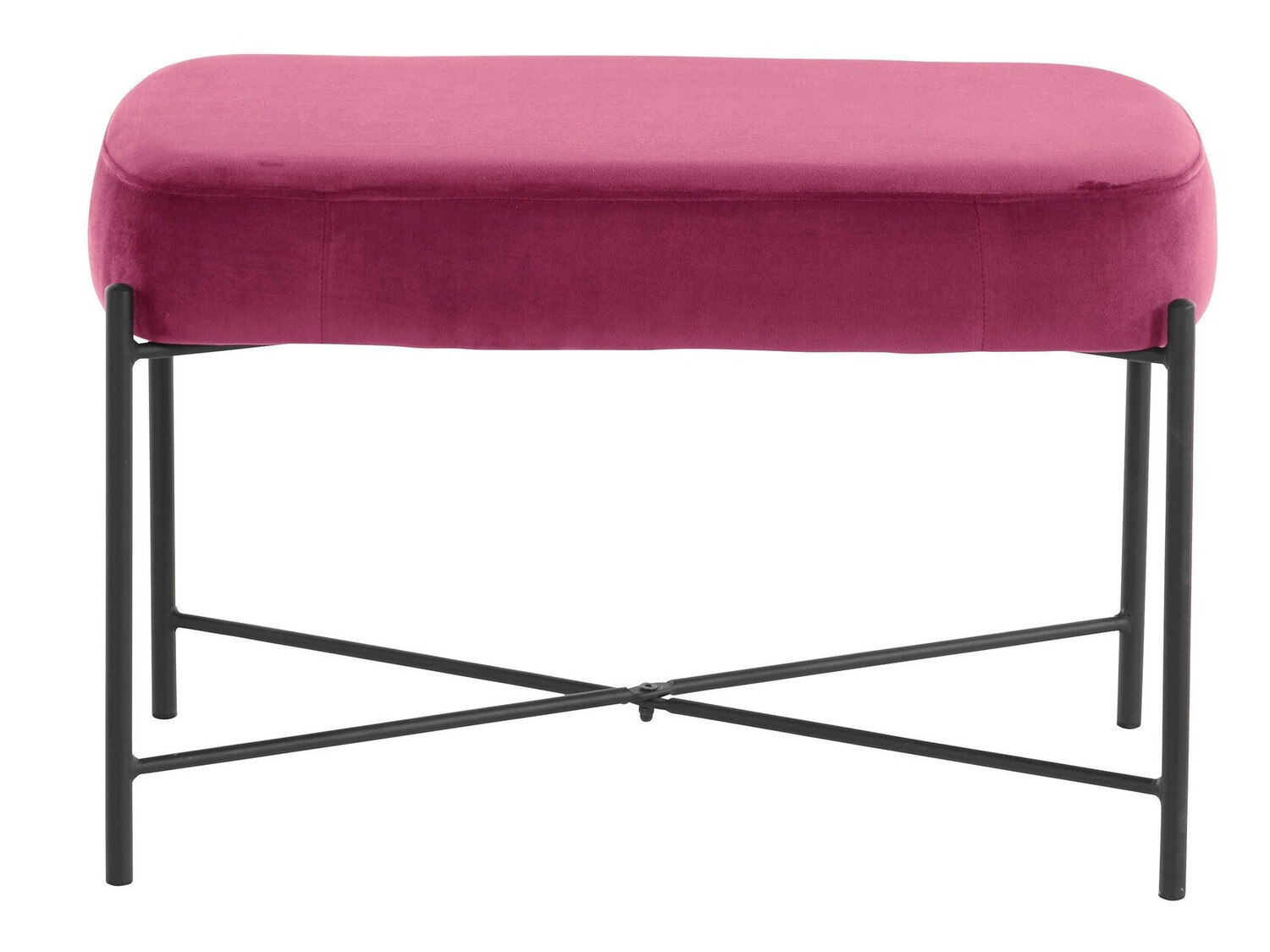 Upholstered bench Denton 226 (Pink + Black)