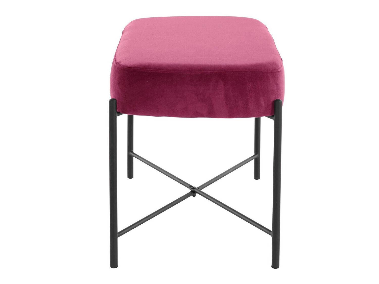 Upholstered bench Denton 226 (Pink + Black)
