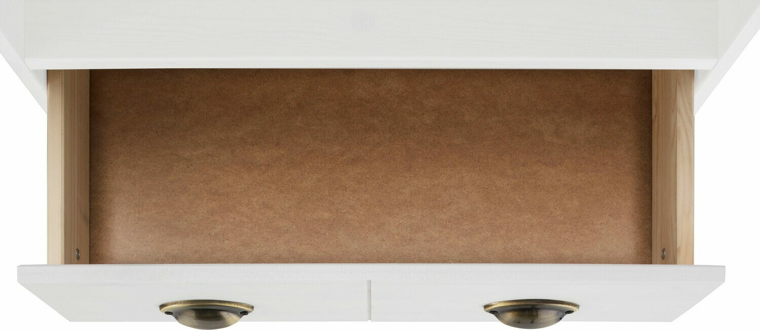 Όρθιο ντουλάπι μπάνιου Serelbu 105 (Άσπρο + Ανοιχτό καφέ)