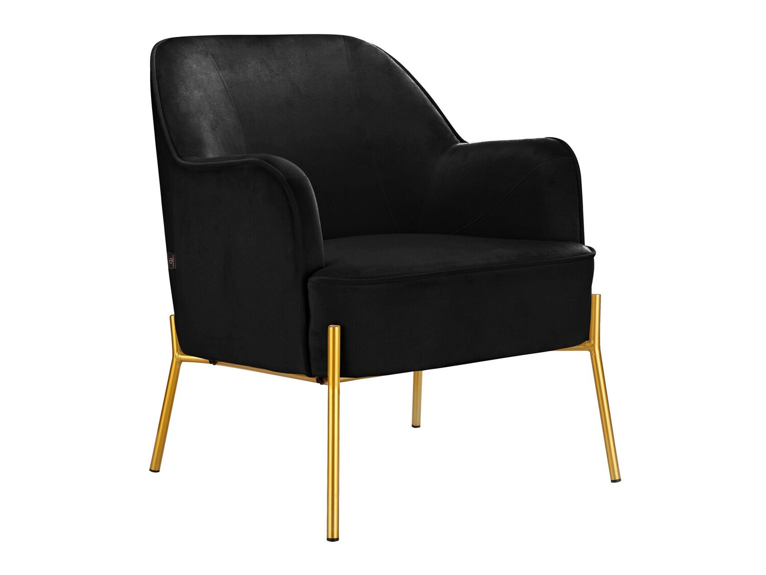 Armchair Denton 597 (Black + Golden)