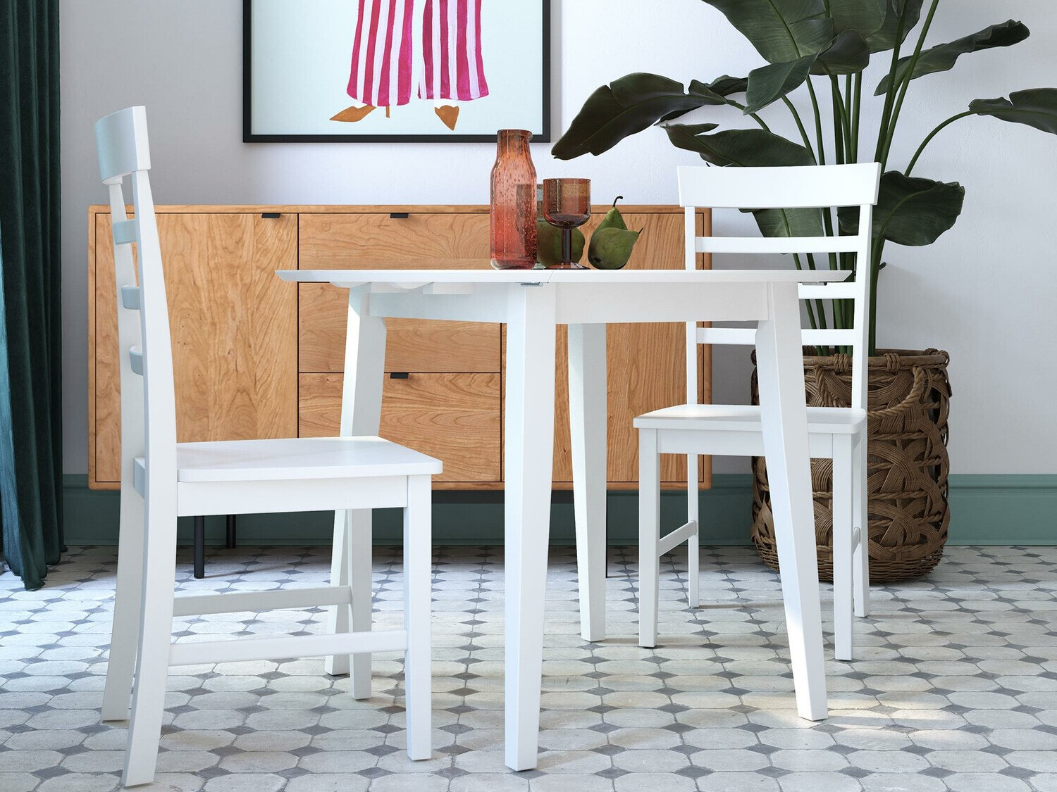 Dining set Novogratz 165 (White)