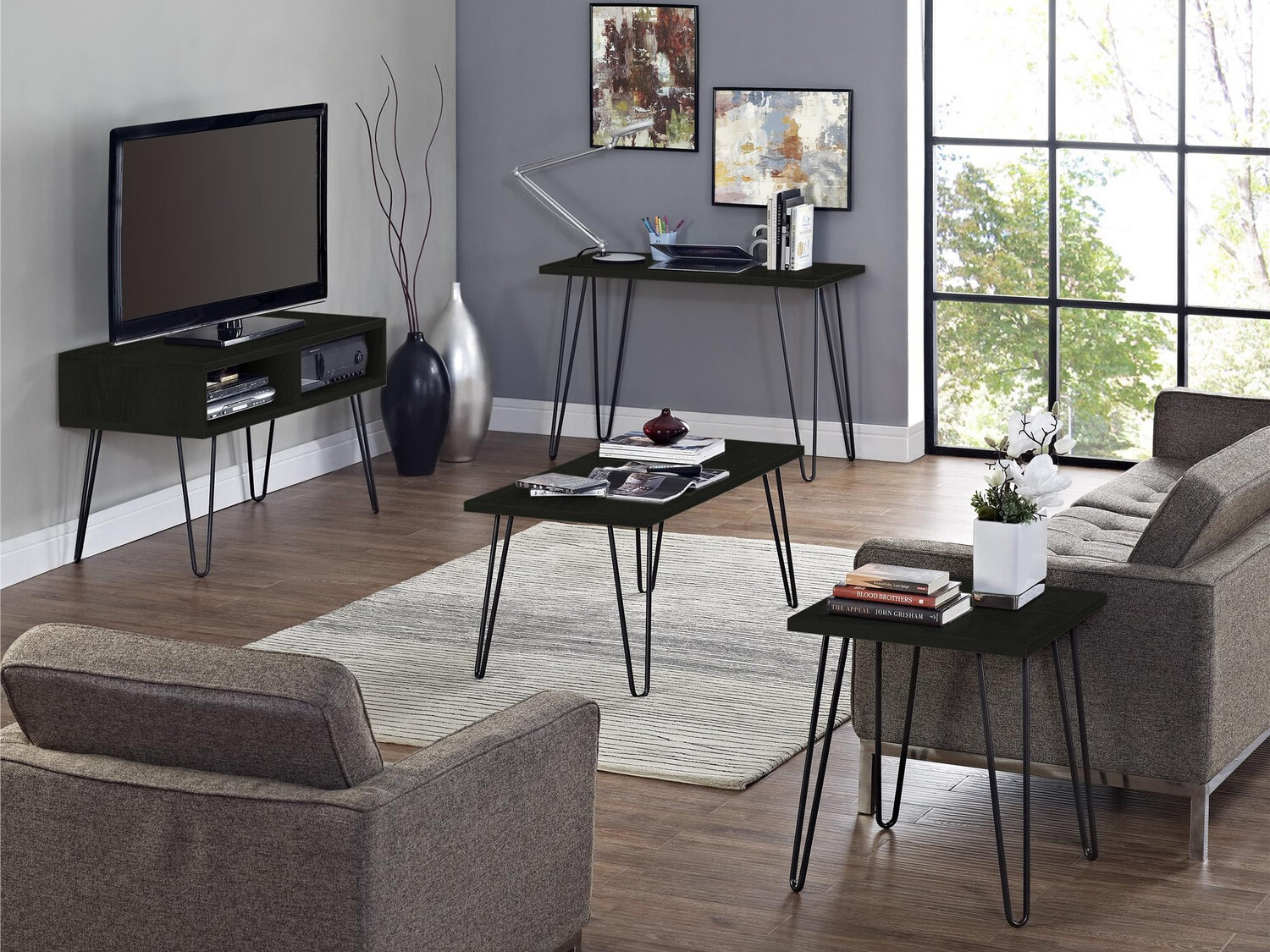 Side table Nutive 103 (Black oak)
