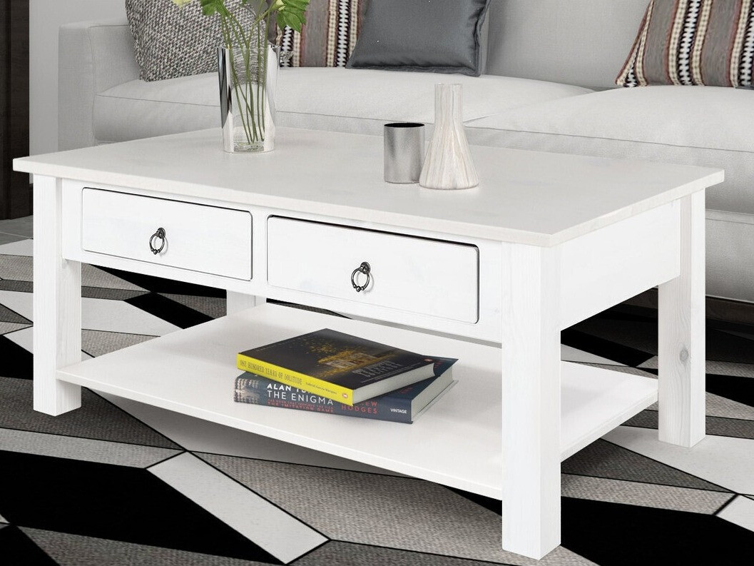 Τραπεζάκι σαλονιού Denton 120 (Άσπρο)