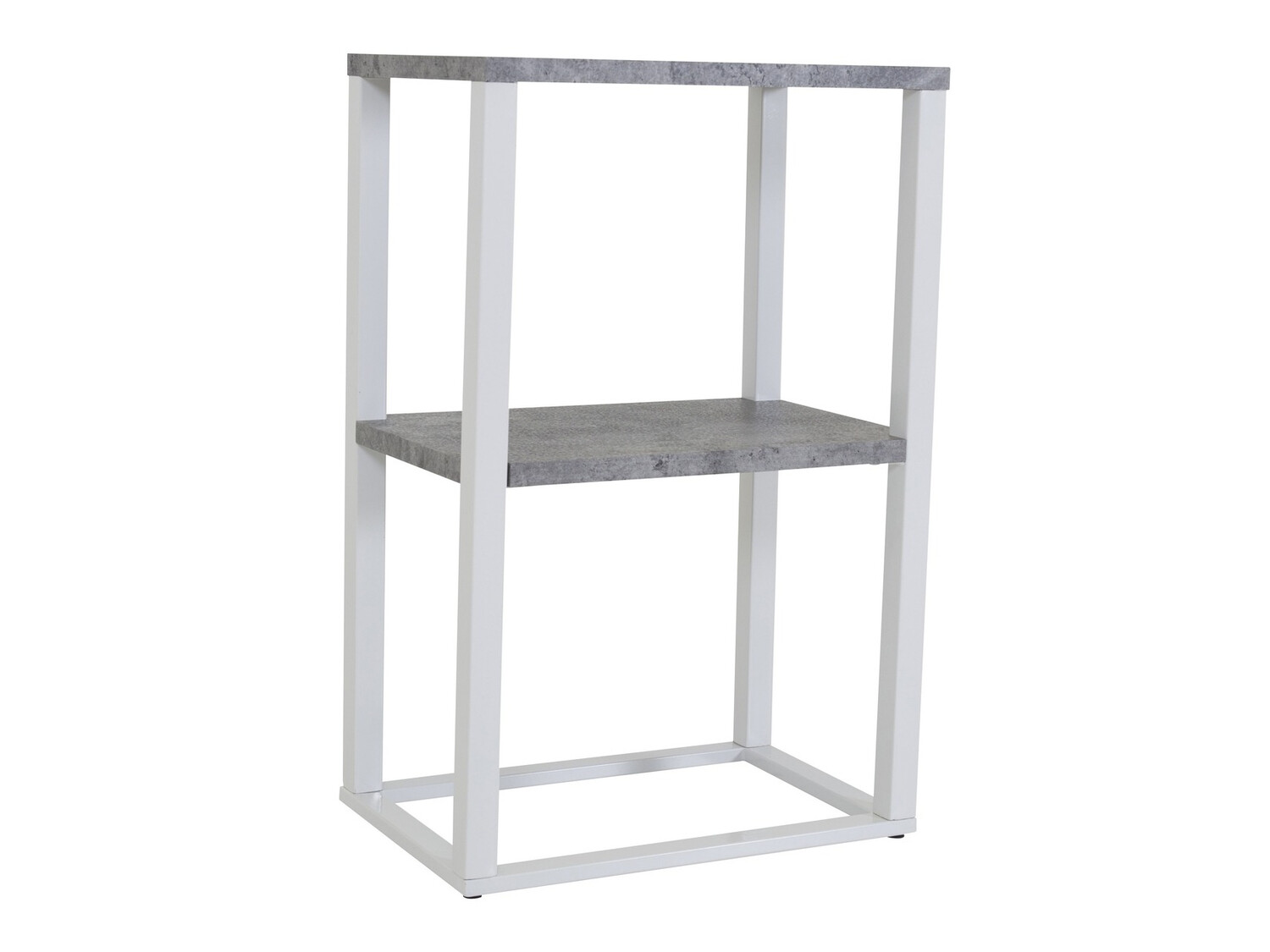 Βοηθητικό τραπεζάκι Dallas 260 (Σκυρόδεμα + Άσπρο)
